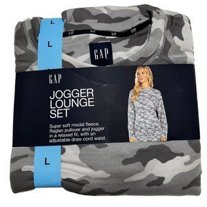 GAP Gray Camouflage Jogger Lounge Set